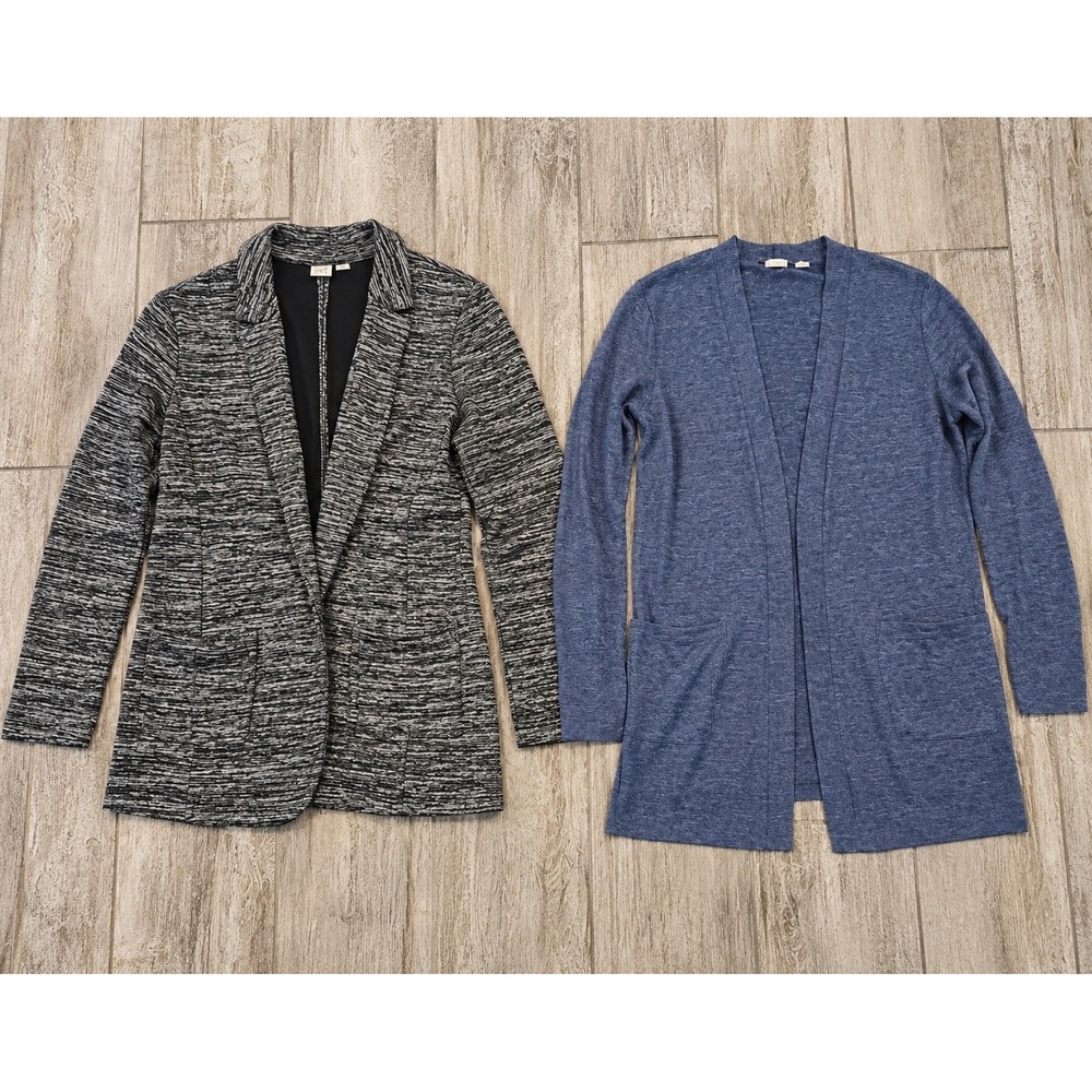 Gap Blazer Cardigan Bundle Size XS Lot of 2 Marled Knit Professional Layering